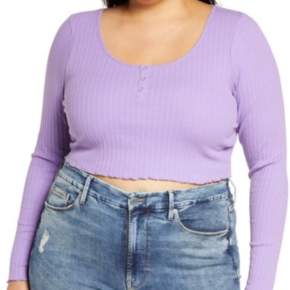 BP cropped fitted Henley - 1X